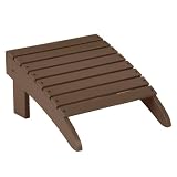 Folding Adirondack Ottoman - Brown