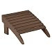 Outdoor Living : Folding Adirondack Ottoman - Brown
