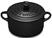 Le Creuset Stoneware Petite 0.25 Litre Round Casserole, Satin Black Matt Finish