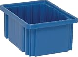 Quantum Storage Systems DG91050BL Dividable Grid Container 10-7/8-Inch Long by 8-1/4-Inch Wide by 5-Inch High, Blue, 20-Pack