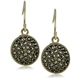 Kenneth Cole New York Glam Gold Disc Pave Drop Earr