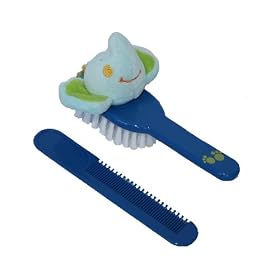 Buy Baby Hair Brush and Comb Set, Circus Collection - Elephant by Circus Collection