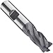 Niagara Cutter REM445 Cobalt Steel End Mill, Non-Center Cut Fine Pitch Rougher, TiAlN Coated, 5 Flutes, Chamfer End, 2