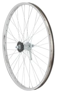 Avenir 36H Nutted Cruiser Style Rear Wheel with Coaster Brake (Silver, 26 x 1.75-Inch)