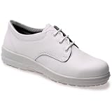 ABS 120P Ladies White Water Resistant Leather Gibson Safety Shoe With Steel Toe Caps