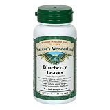 417EQQA22FL. SL160  Natures Wonderland Blueberry Leaves Herbal Supplement Capsules, 525 mg, 60 Count Bottles (Pack of 3)