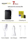 Ultimate Accessory Kit For The Amazon Kindle 2, Sony Reader Touch & Barnes & Noble Nook Kit Includes Slim Sports Carrying Case Sleeve, Micro USB Adapter, Home AC Adapter, Car Adapter + Pack Of Screen Protectors + Free Cleaning Kit