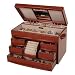 Empress Mele and Co. Walnut Finish Jewelry Box
