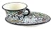 Talavera ceramic cup and dessert plate, 'Charm'