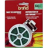 Twist Tie Dispenser, 66' Green (10 pack)