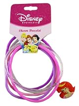 Disney Princess Ariel 6pc Charm Jelly Bracelets - Pink/Purple