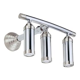 Danze D461661CBN 7-Inch Triple-Cylinder Showerhead, Chrome with Brushed Nickel Accents