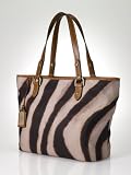 LAUREN Ralph Lauren Java Classic Tote (Zebra)