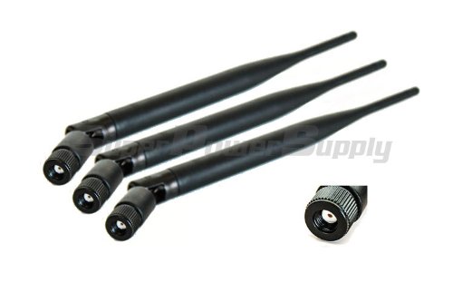Super Power Supply® 3 x 6dBi 2.4GHz 5GHz 5.8GHz Dual Band WiFi RP-SMA db Antenna Style 2 for Routers Asus RT-AC66U RT-N66U RT-N16 AC1750 D-Link DIR-655 DIR-665 N900 Buffalo WZR-HP-G450H Linksys EA6900 TP-Link TL-WR1043ND TL-WR2543ND TL-WDR4300 TL-WR940N Amped Omni Directional Wireless Long Range Booster Extension Works with A B G N AC Network and with Mini PCIe PCI and USB Cards WAN WLAN Repeater Save 55% Super Power Supply® 3 x 6dBi 2.4GHz 5GHz 5.8GHz Dual Band WiFi RP-SMA db Antenna Style 2 for Routers Asus RT-AC66U RT-N66U RT-N16 AC1750 D-Link DIR-655 DIR-665 N900 Buffalo WZR-HP-G450H Linksys EA6900 TP-Link TL-WR1043ND TL-WR2543ND TL-WDR4300 TL-WR940N Amped Omni Directional Wireless Long Range Booster Extension Works with A B G N AC Network and with Mini PCIe PCI and USB Cards WAN WLAN Repeater