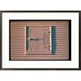 View of a latched entry in a Shaker barn Subject Framed Art Poster Print by Sam Abell, 29x21