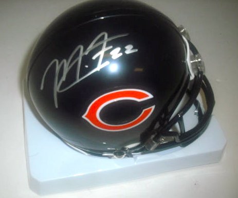 Matt Forte Chicago Bears Hand Signed Autographed Mini Football Helmet