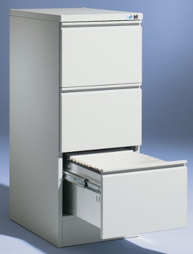 SCHÄFER Ausstattungs-Systeme Hängeregistraturschrank lichtgrau 1055x425x600 3 Schubladen, einbahni