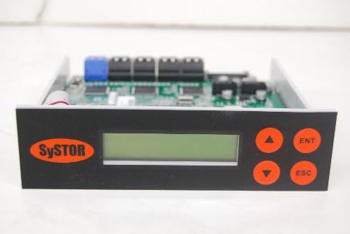 Systor 1 to 11 SATA CD DVD Duplicator Copy Controller with LCD Display (Black)