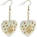 Rocawear La Creme Resin Rw Studded Heart Earrings
