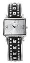 Betsey Johnson Women's Black Studded Half Bangle Watch #BJ4050