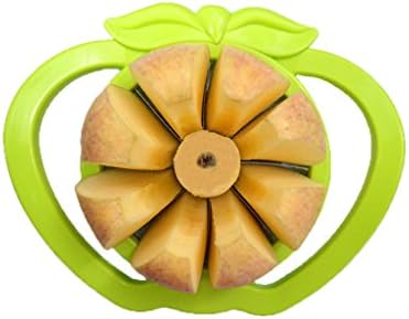 Kitchentian Stainless steel cut fruit slicer fruit cut apple fruit separator device fruit splitter fruit knife，cut a apple in 8 (Pink)