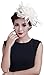 Flower Fascinator Wedding Hair Clip Headpiece Cocktail Party Headwear for Women