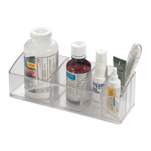Bathroom Medicine Tray Caddies Clear Acrylic Makeup Organizers