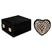 Funeral Keepsake Urn by Liliane - Cremation Urn for Human Ashes - Hand Made in Brass and Hand Engraved - Fits the Cremated Remains of Adults as Well as the ashes of dogs, cats or other pets - Display Burial Urn at Home or in office (Rings of Love)
