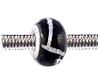 Pandora Style Charm Bead (Z68) Murano Lampwork Glass (14mm x 10mm) (fits Troll too)