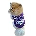 Small Dog Shirt, Voberry Fashion Pet Puppy Clothes Funny Cotton Costumes Pet Dog Cat Cute Quote T Shirt (XS, Purple)