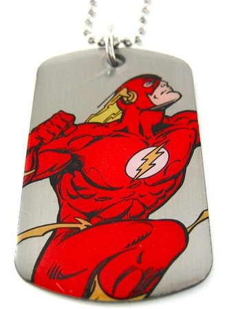  Flash: Fastest Man Alive Dog Tag & Chain Necklace