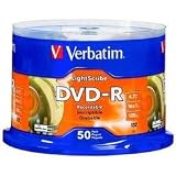 Verbatim - 50 x DVD-R - 4.7 GB ( 120min ) 16x - LightScribe 1.2 - spindle - storage media