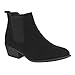 Beston DE03 Women Chelsea Style Plain Pull On Ankle Booties Half Size Small