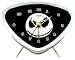 White Skull Face Halloween Alarm Clock