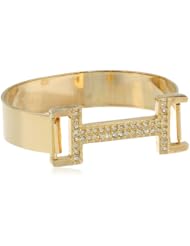 Isaac Mizrahi "Chain Gang" Signature Pave Cuff Bracelet, 2.6"