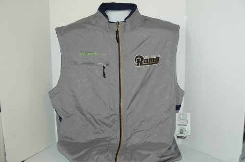 NFL St Louis Rams Authentic Sideline System Control Players Jacket Size Large