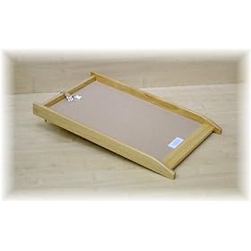 Cot top changer in clear