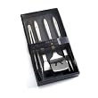 Outset QT00 Stella 4-Piece Stainless-Steel Barbecue Tool Set