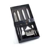 Outset QT00 Stella 4-Piece Stainless-Steel Barbecue Tool Set