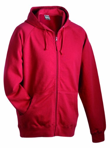 James & Nicholson Kinder Sweatjacke Hooded, burgundy, XXL (158/164), JN059k bu Preisvergleich
