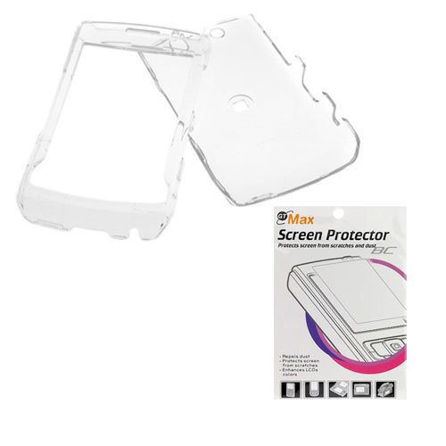 GTMax Crystal Clear Hard Cover Case + LCD Screen Protector for Verizon Blackberry Storm2 9550