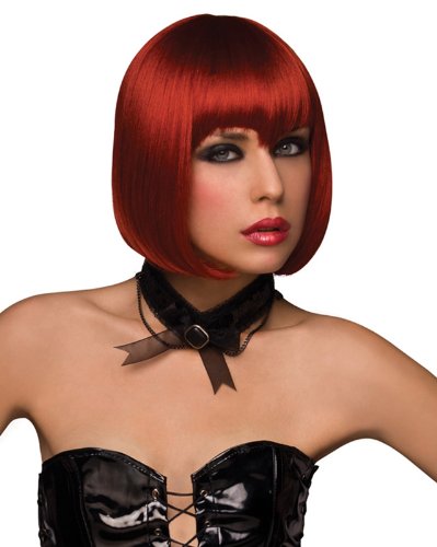Pleasure Wigs Vamp Wig, Red