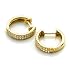 9CT Gold Diamanté Hoop Earrings