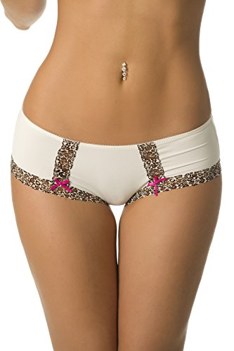 Velvet Kitten Cats Meow Boyshort #194253 (Medium, Ivory)