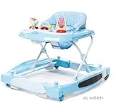 Baby Rocker/Walker with Activity Tray in Blue