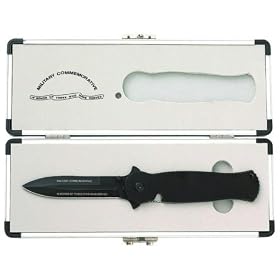 Maxam® Commemorative Military Liner Lock Knife in Aluminum Case by 