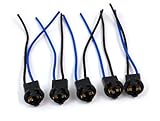LED Light Bulb Car Truck Socket Xenon Plugs Connector Fit For T10/W5W/194/168/T15 5pcs