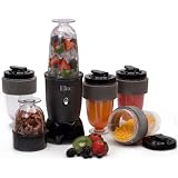 Maxi-Matic EPB-1800 17 Piece Personal - Drink Mixer Shake - Blender Food Processor Chopper