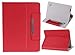 Eforstore Universal Carrying Case Folio Faux Leather Stand Flip Cover for 8 Inch Android Tablet (8 Inch, Red)