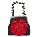 Girl's Xhilaration&reg; Flower Pin Bag - Black